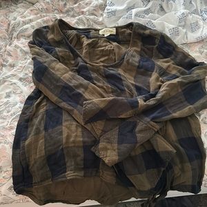 Long sleeve cloth and stone shirt